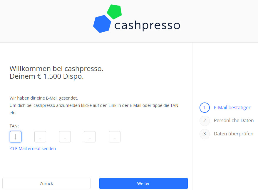 cashpresso kredit tan