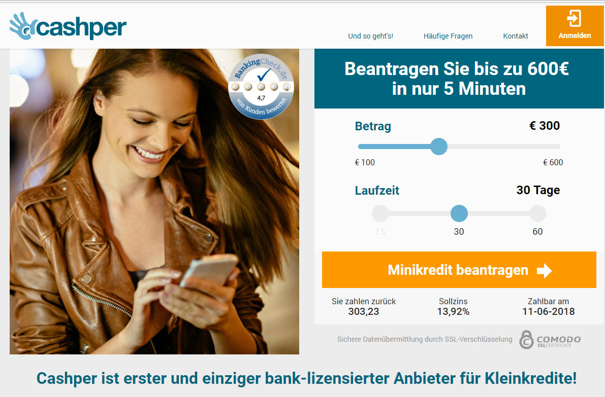 Cashper Kredit Test Erfahrungen Österreich